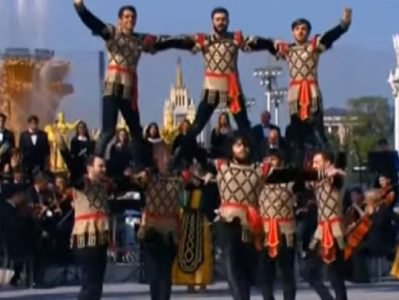 Армянский танец «Берд» в День Москвы показали Путину 
