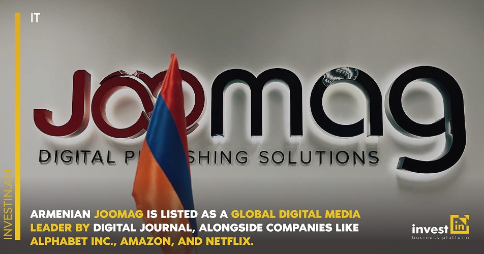 Армянский «Joomag» стал лидером в глобальном списке цифровых медиа по версии 