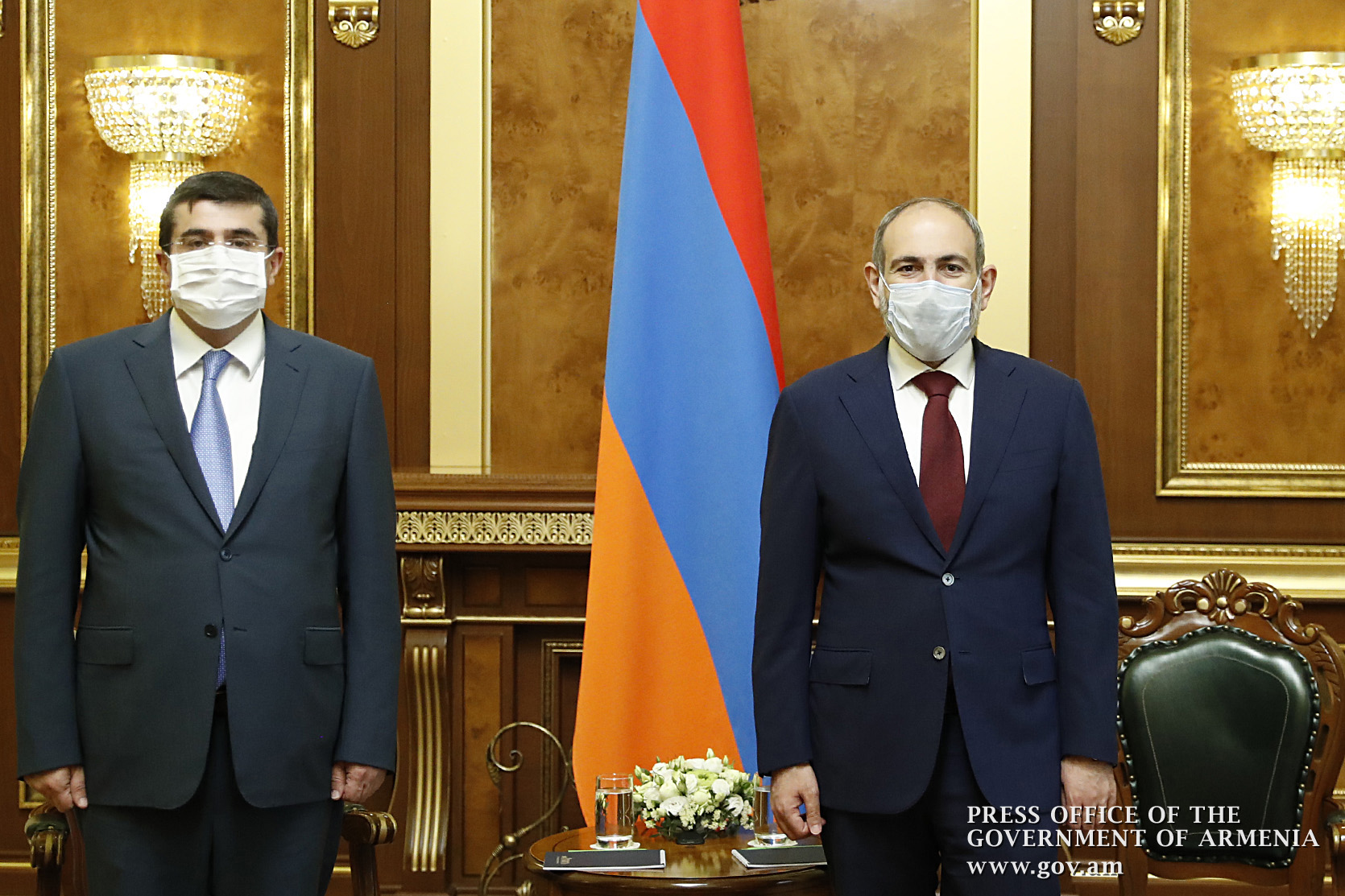 Состоялась первая официальная встреча президента Арцаха с премьер-министром Армении 