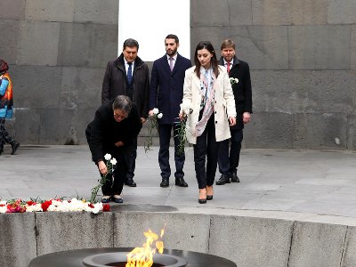 Председатель ПАСЕ посетила мемориал в Цицернакаберде 