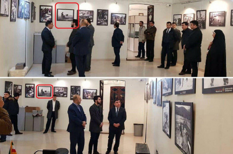 Посольство Азербайджана в Иране на выставке о ходжалиских событиях разместило фотографию Геноцида армян 