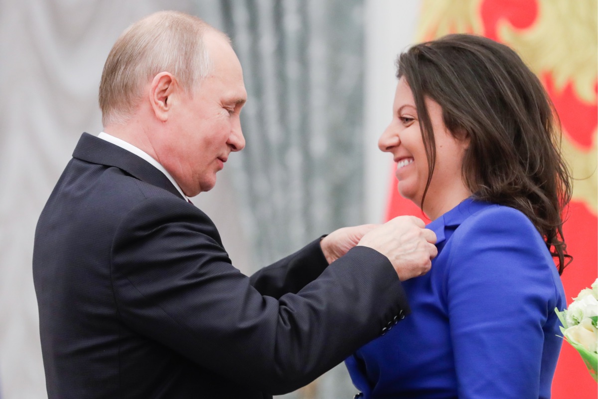 Путин наградил Симоньян Орденом Почета 