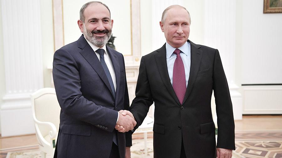 Пашинян и Путин обсудили поставки газа и коронавирус 