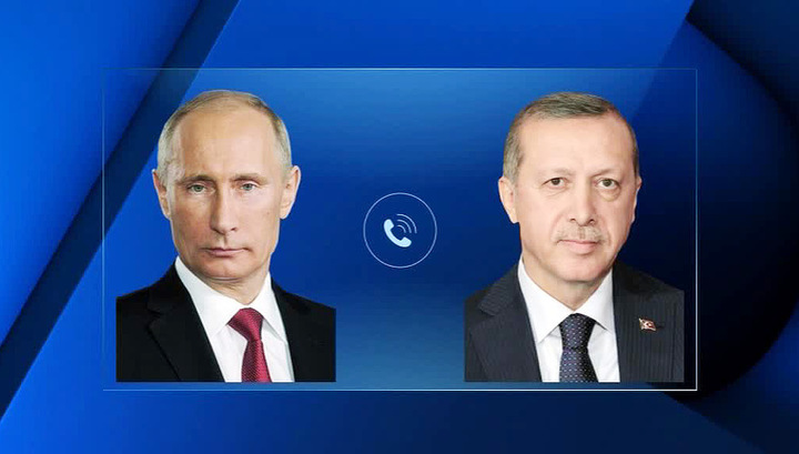 Эрдоган и Путин провели разговор по телефону 