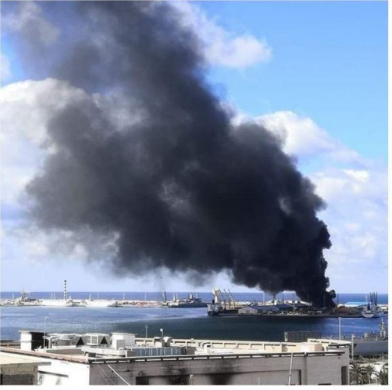 Ливийская армия Хафтара уничтожила турецкое судно 