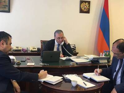 Глава МИД Армении обсудил с главой МИД Ирана вопросы предотвращения распространения коронавируса 