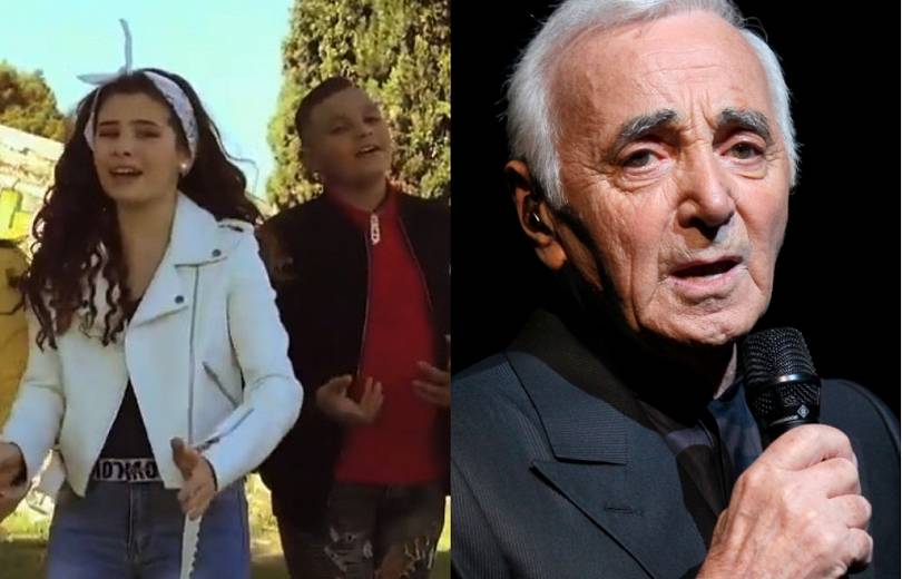Песня Азнавура в исполнении французских детей: Pour toi Arménie – в честь шансонье и Армении 