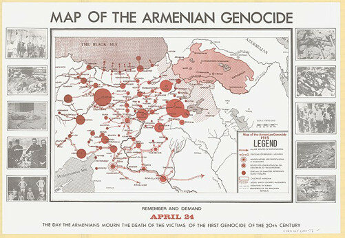 Турецкие СМИ обеспокоены картами Геноцида армян на стенах в Иерусалиме 