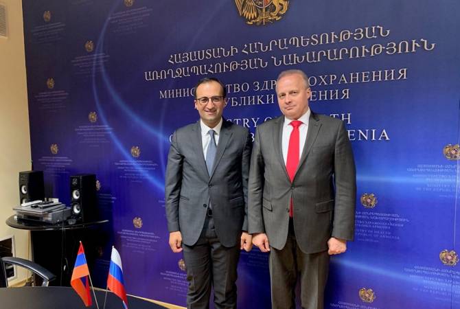 Армянский министр встретился с послом России 