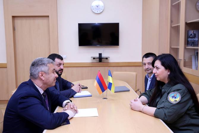 Посол Армении в Украине встретился с заместителем министра внутренних дел Украины Мери Акопян 