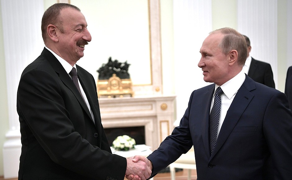 Путин и Алиев обсудили работу Совместного российско-турецкого центра 