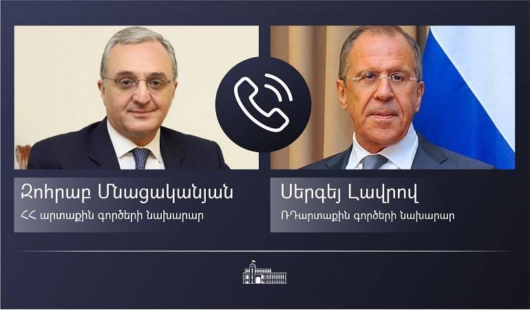 Состоялся телефонный разговор глав МИД Армении и России 