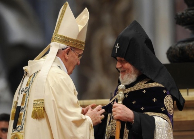 Католикос Всех Армян встретится в Италии с Папой Римским 