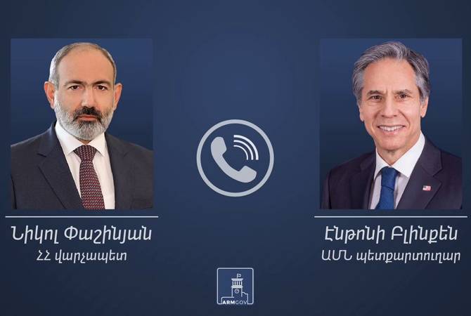 Состоялся телефонный разговор Никола Пашиняна и Энтони Блинкена 