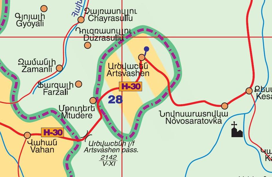 Карта армении анклавы