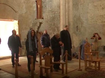 15 паломников из Нагорного Карабаха смогли посетить христианский монастырь Дадиванк 