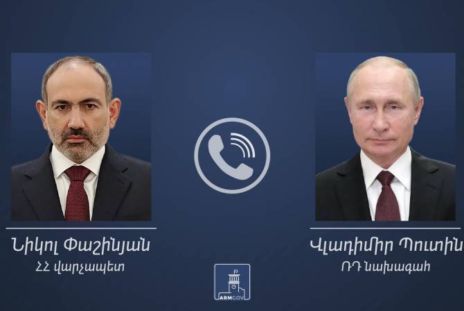 Состоялся телефонный разговор между Президентом Российской Федерации Владимиром Путиным и премьер-министром Республики Армения Николом Пашиняном 