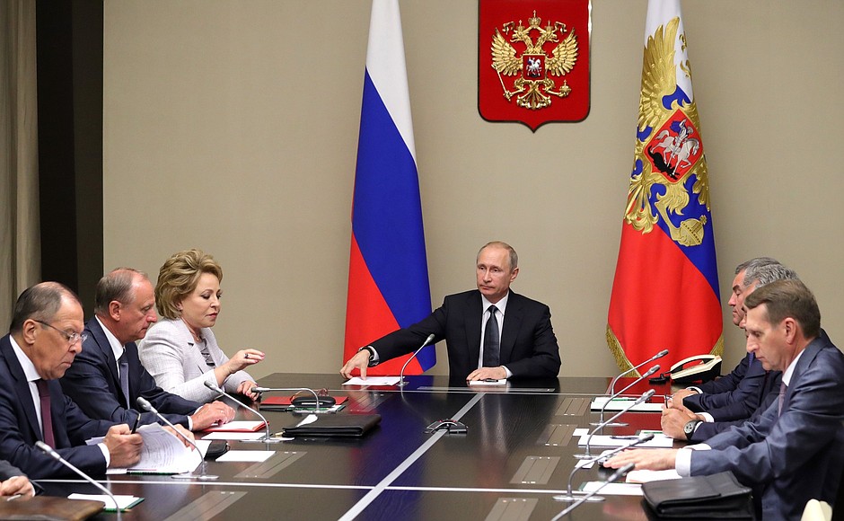Кремль анонсировал совещание Совбеза с участием Путина 