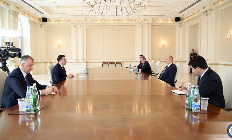 Алиев в ходе встречи с главой МИД Грузии заявил, что у Еревана, Баку и Тбилиси есть хорошие возможности для взаимодействия 