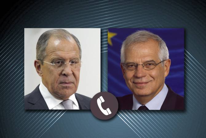 Лавров и высокий представитель ЕС обсудили ситуацию в Нагорном Карабахе 