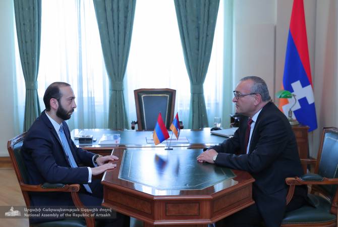 Спикеры парламента Арцаха и Армении обсудили ситуацию на армяно-азербайджанской границе 