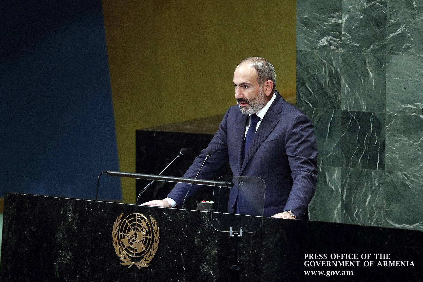 Никол Пашинян с трибуны ООН: Карабах не может быть в составе Азербайджана 