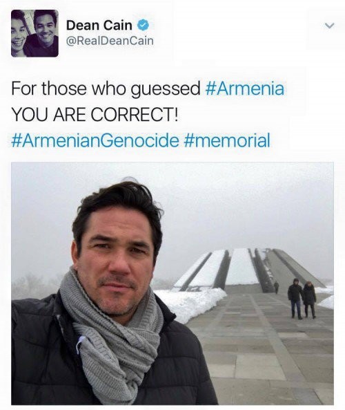 Актер Дин Кейн призвал Израиль признать геноцид армян 