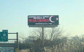 Билборд в штате Нью-Джерси: "Азербайджан и Турция виновны в военных преступлениях" 