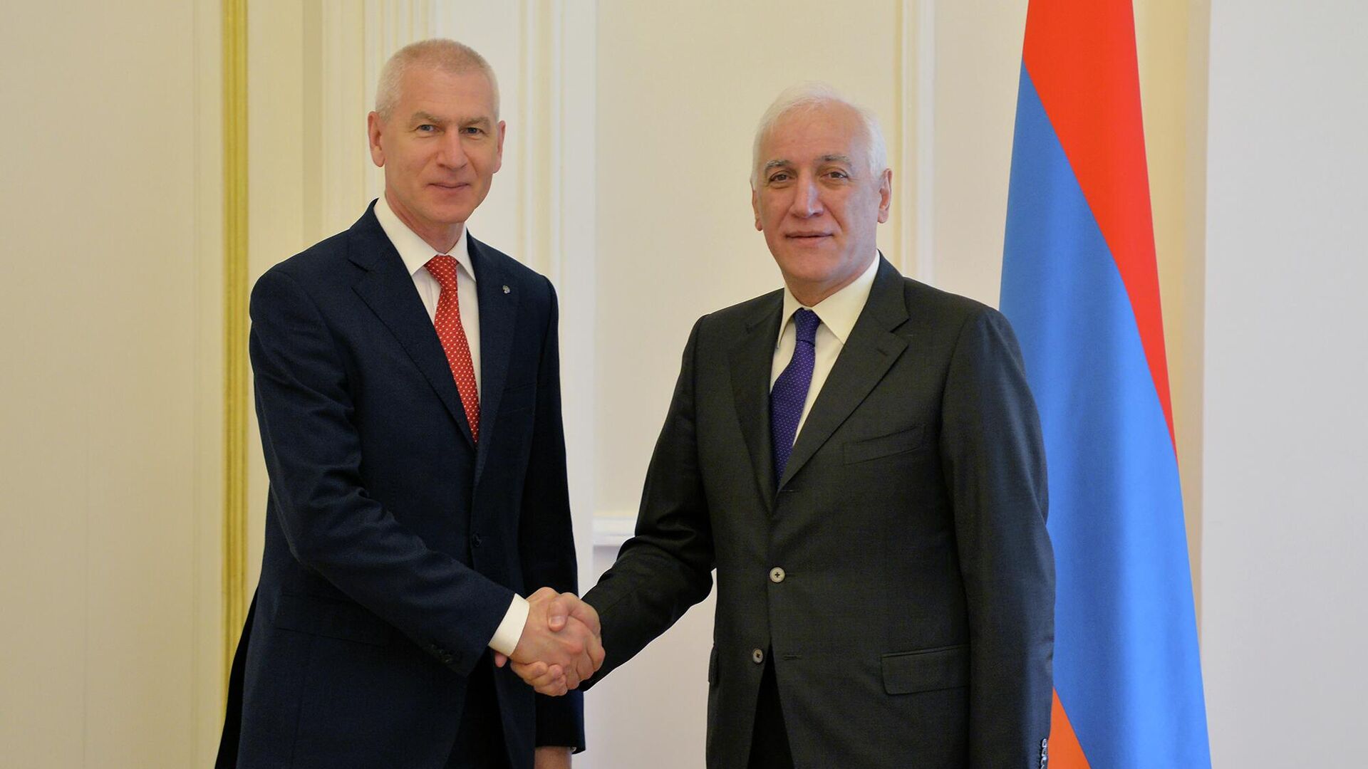 Министр спорта России встретился с президентом Армении: готовы сделать все для углубления отношений с Арменией 