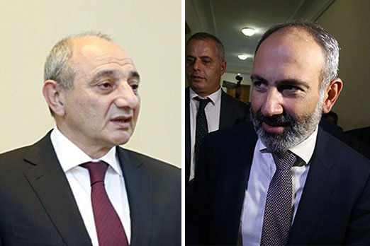 Бако Саакян поздравил Никола Пашиняна по случаю избрания премьер-министром Армении 