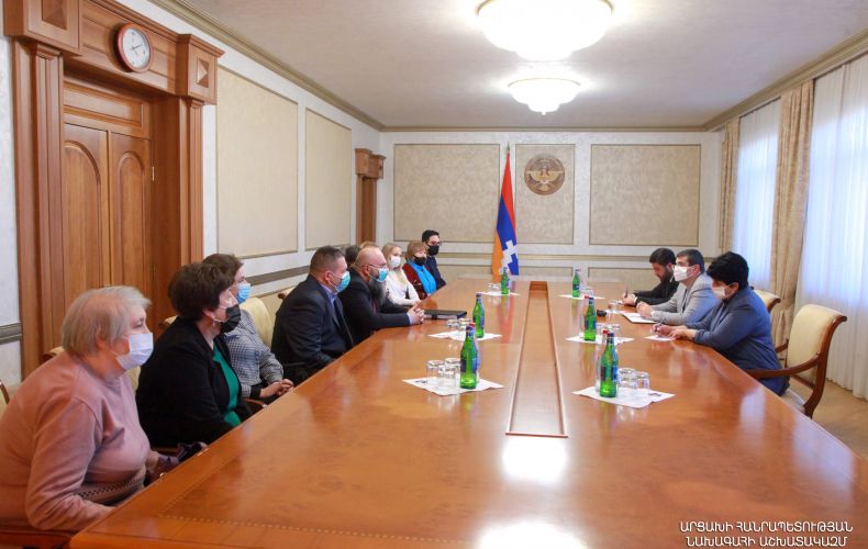 Президент Арутюнян принял представителей русской общины Арцаха 