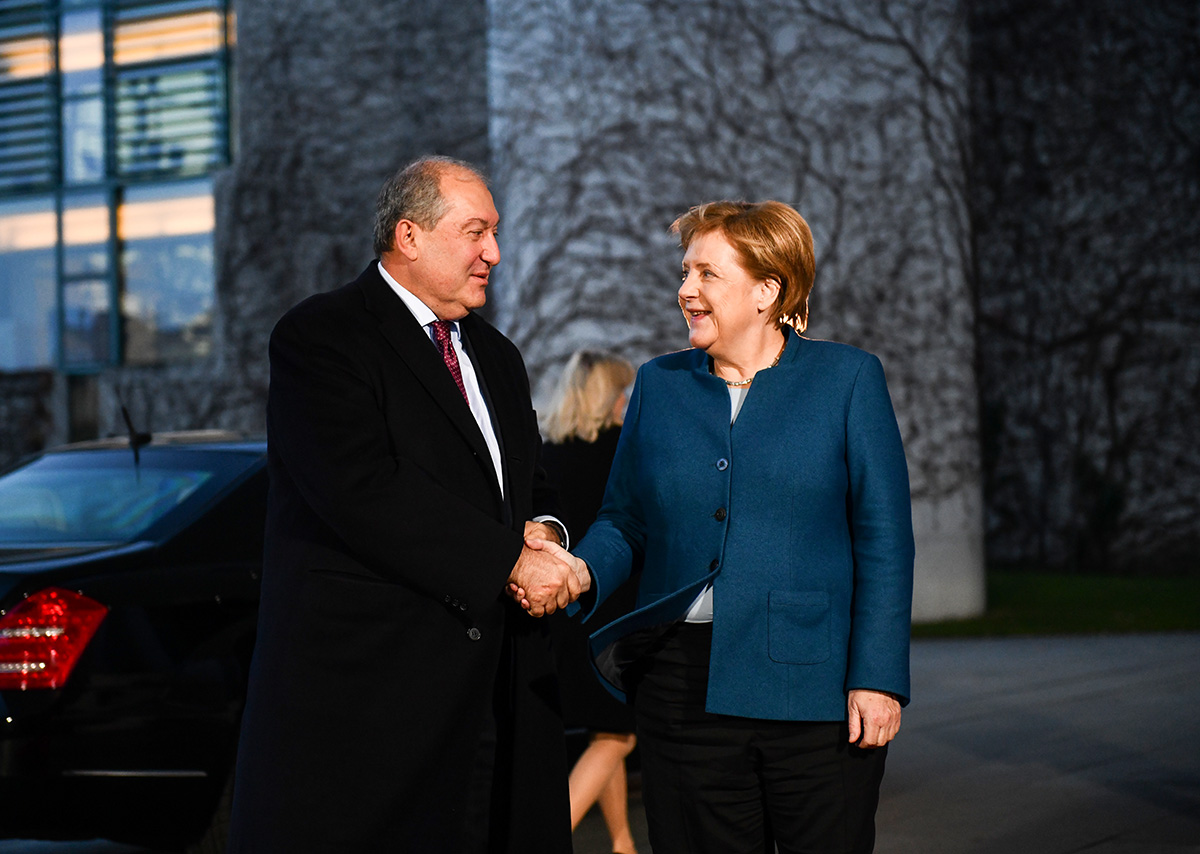 В Берлине состоялась встреча президента Армении и канцлера Германии  