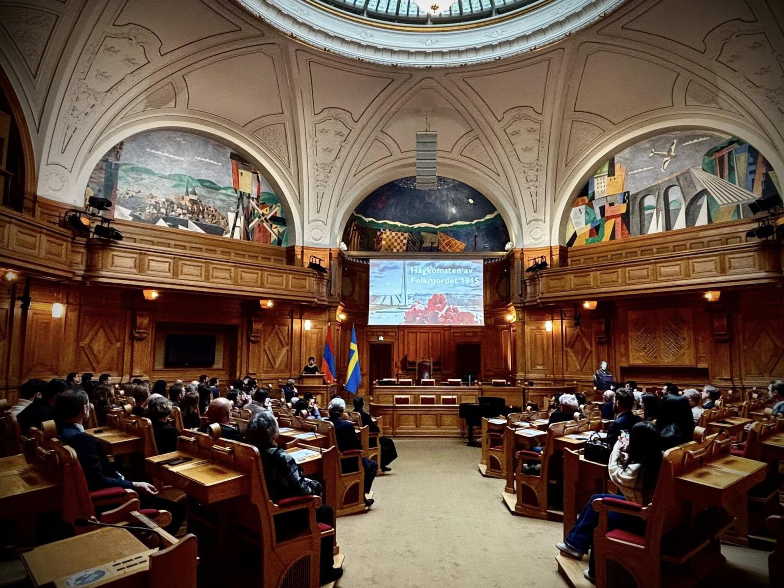 В шведском парламенте состоялось памятное мероприятие, посвященное 111-й годовщине Геноцида армян 