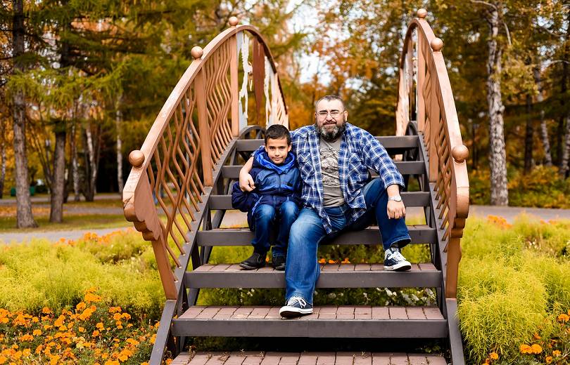 Отец и сын Галанины-Хумаряны, погибшие в ТЦ «Зимняя вишня» 