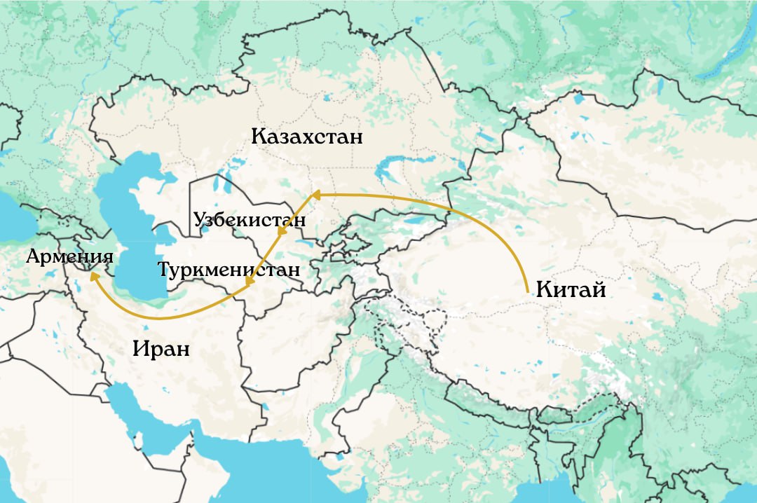 Между Арменией и Китаем запущен новый мультимодальный транспортный маршрут, соединяющий страны Среднюю Азию и Иран 