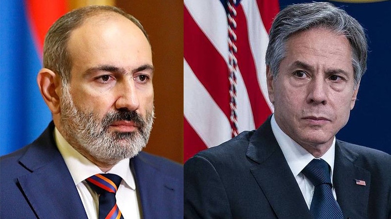 Пашинян и Блинкен обсудили ситуацию в Нагорном Карабахе 