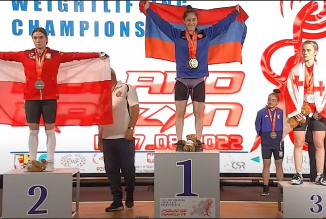 Спортсменка из Гюмри на юношеском чемпионате Европы по тяжелой атлетике в Польше завоевала 3 золотые медали 
