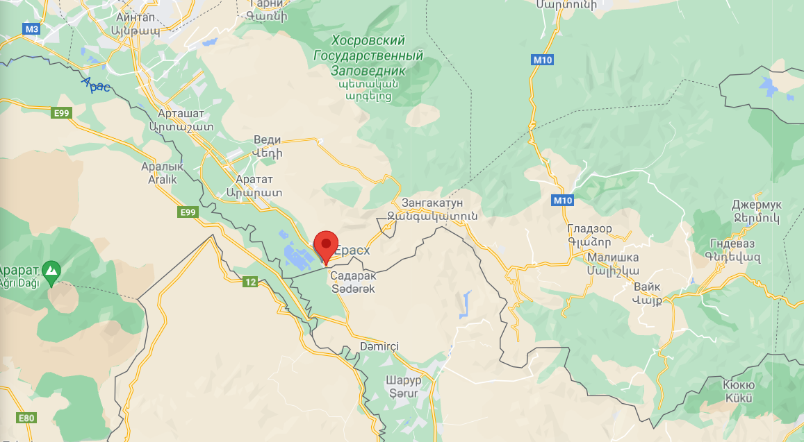 Минобороны: ВС Азербайджана обстреляли село Ерасх и позиции армянской армии 