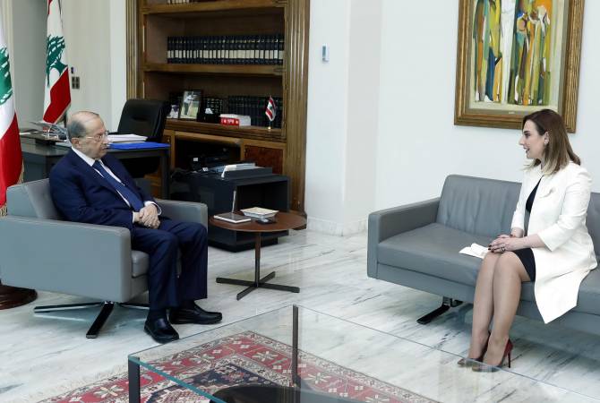 Министр Вардине Оганян представит президента Ливана в Ереване 