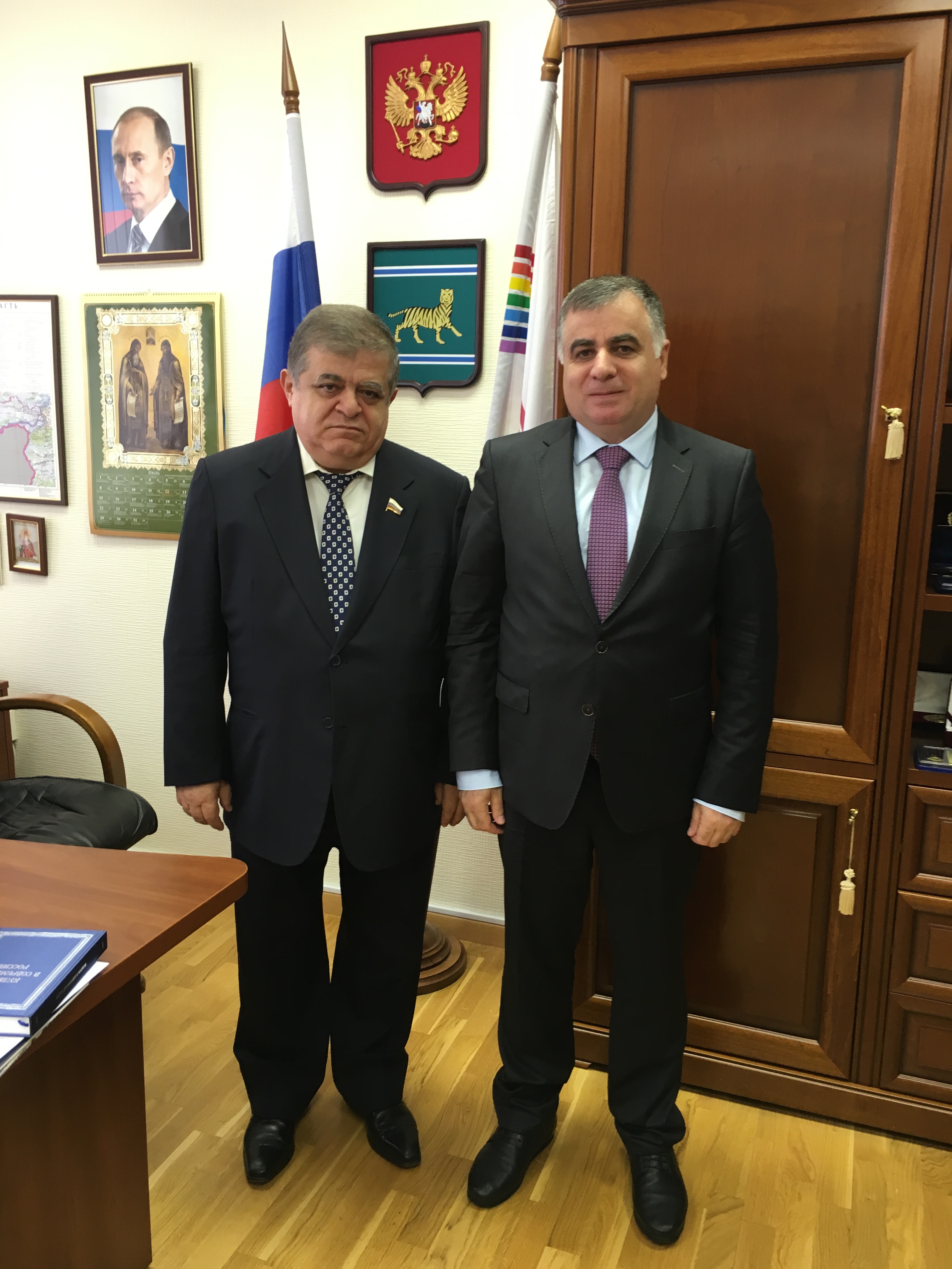 Владимир Джабаров и Юрий Навоян обсудили вопросы взаимодействия парламентской и общественной дипломатии   