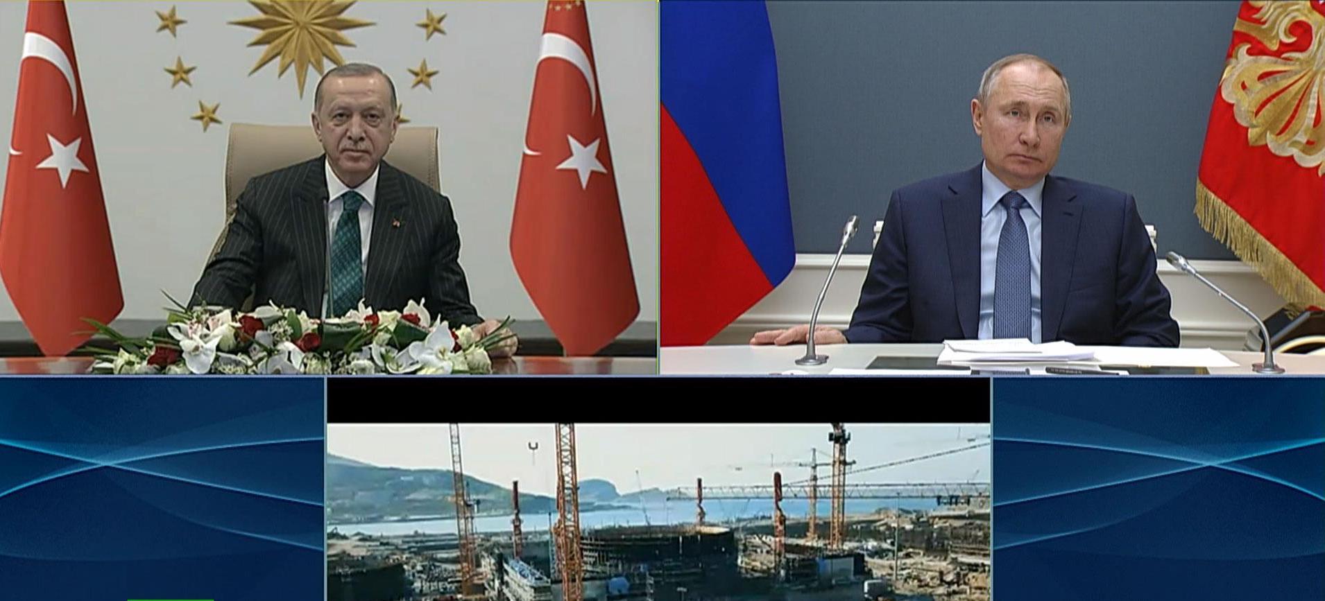 Эрдоган Путину: Турция продолжит сотрудничество с Россией по важнейшим региональным проблемам 
