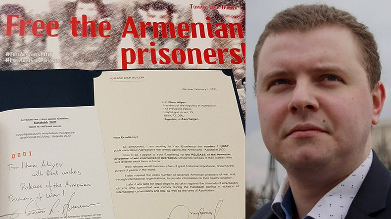 Лех Бучек отправил Алиеву свой буклет «Военные преступления Азербайджана, совершенные против армян» 
