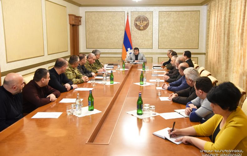 Под председательством президента Арутюняна состоялось очередное расширенное заседание Совета безопасности Нагорного Карабаха 