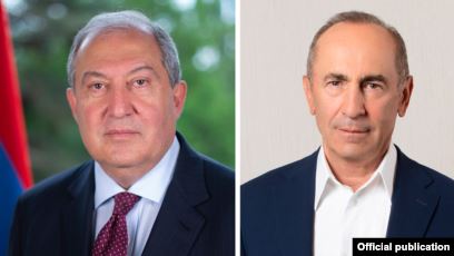 Президент Армении провел встречу со вторым президентом страны Робертом Кочаряном 