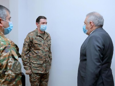 Министр обороны Армении посетил военную контрольную службу 