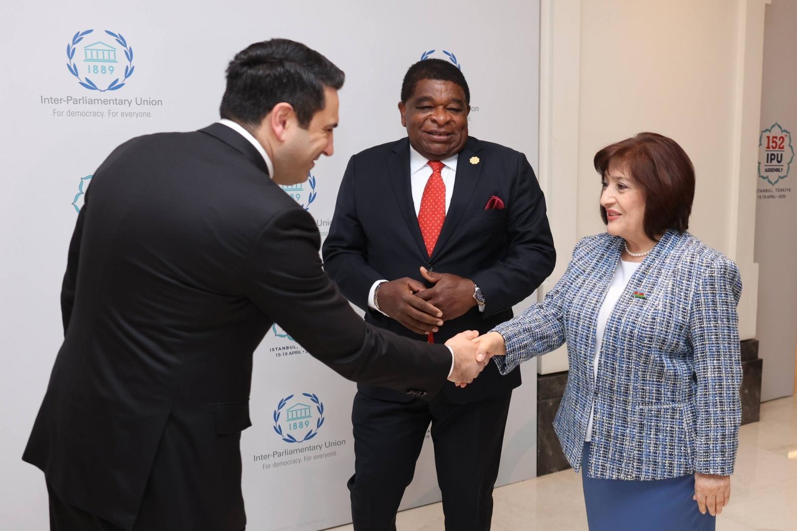 Председатели парламентов Армении и Азербайджана выразили удовлетворение нормализацией отношений между двумя странами 