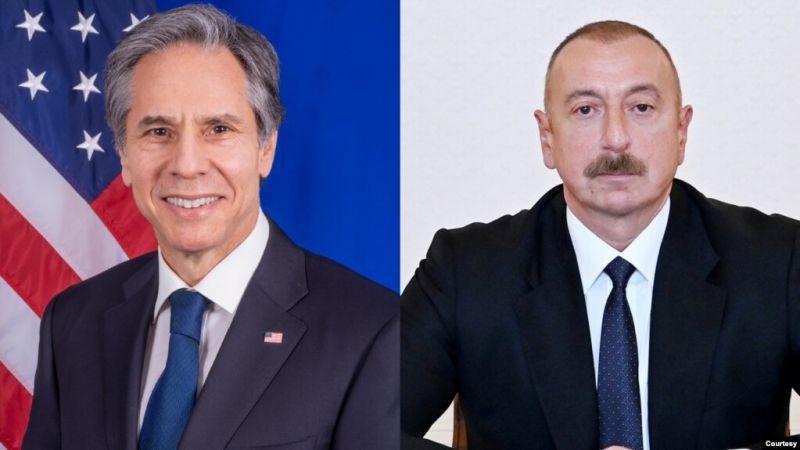 Блинкен обсудил с Алиевым процесс нормализации отношений между Ереваном и Баку 