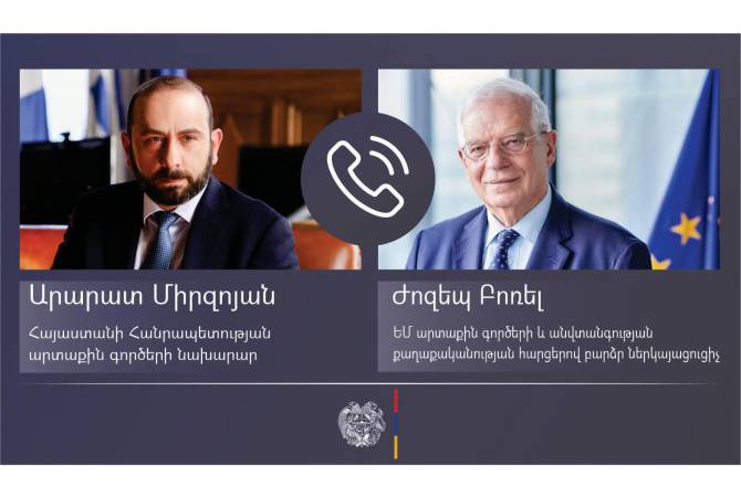 Жозеп Боррель и Арарат Мирзоян обсудили новую программу партнерства Армения-ЕС 
