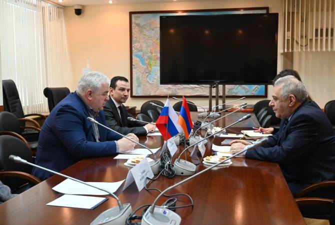 Вагаршак Арутюнян обсудил с Казбеком Тайсаевым вопросы развития армяно-российского межпарламентского сотрудничества 