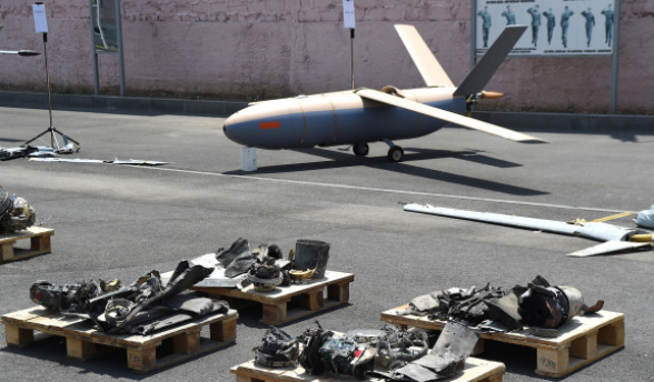 В Ереване показали сбитые и захваченные дроны ВС Азербайджана  